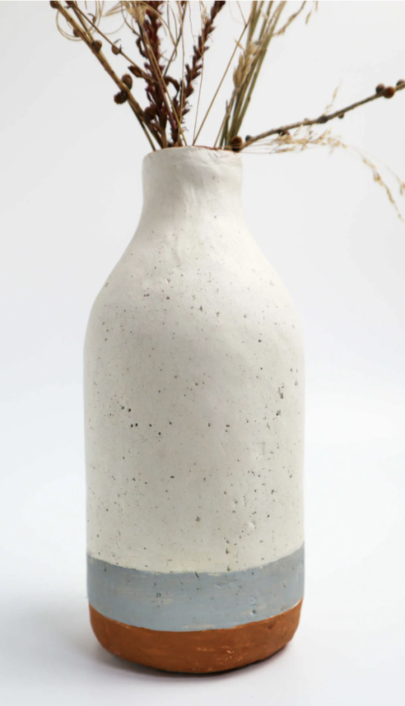 DIY Clay Bottle Vase
