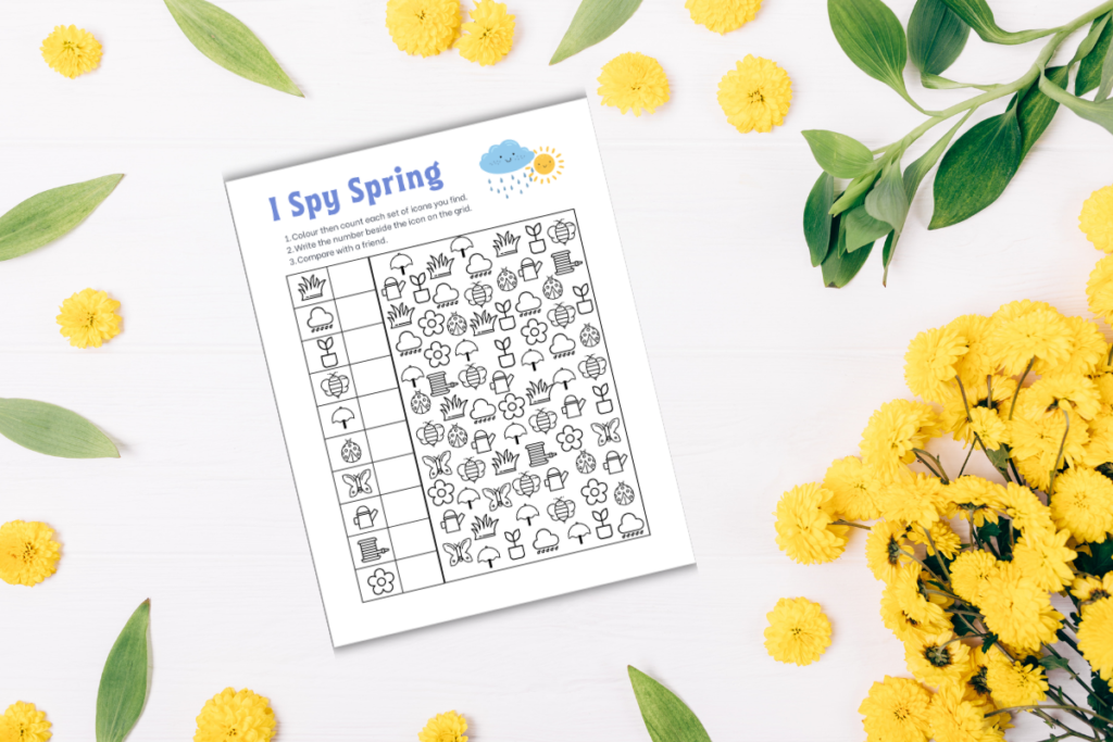 ispy Spring Printable Worksheet