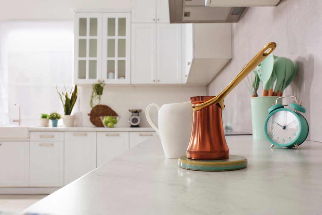 How to clean white countertops